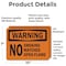 Signmission No Smoking Matches or Open Flame OSHA Warning Sign, Vinyl Decal, 10in W x 7in L, 2PK OS-2PACK-WS-D-710-L-19696 - alternate 6